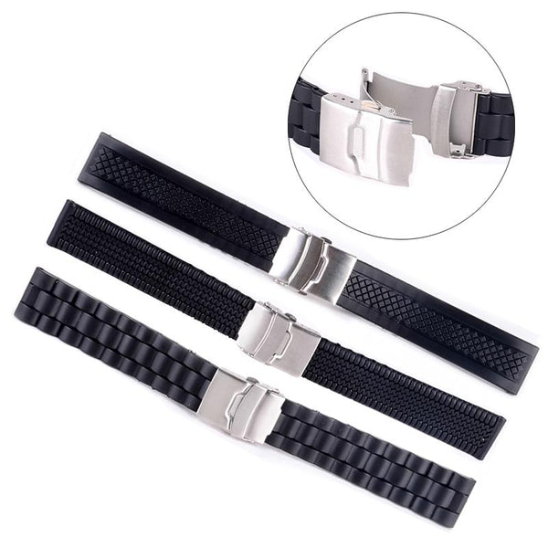 Luxury-Looking Silicone & Rubber Watch Strap